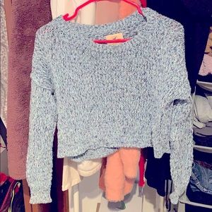 Hollister cropped knit sweater